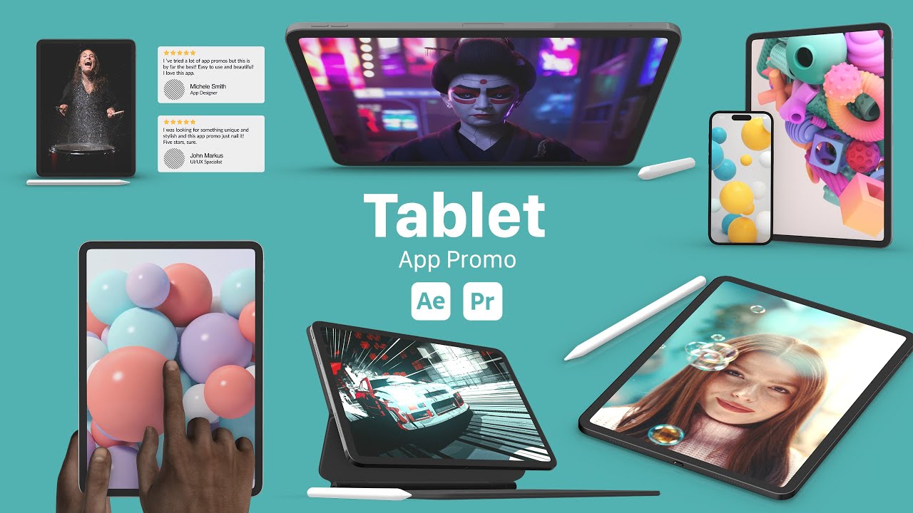 Tablet App Promo After Effects Tutorial