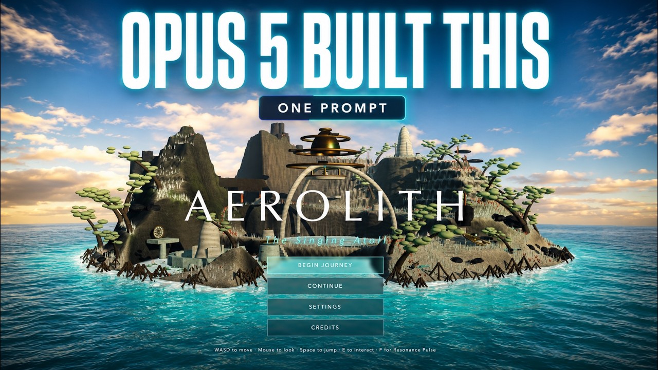Can Claude Opus 5 Build a Playable 3D Game from One Prompt?