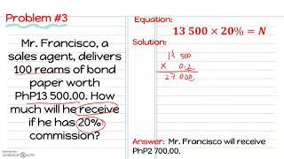 Grade 6 Math: Commission
