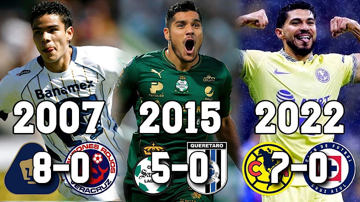 La Mayor Goleada por Año en Liga MX (2007 - 2022)