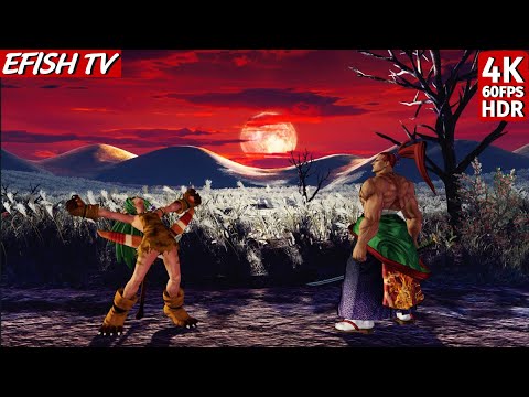 Cham Cham vs Kibagami Genjuro (Hardest AI) - Samurai Shodown | 4K 60FPS