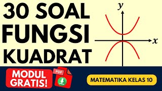 30 Soal & Pembahasan Lengkap Fungsi Kuadrat SMA Kelas 10 | Latihan & Modul Gratis