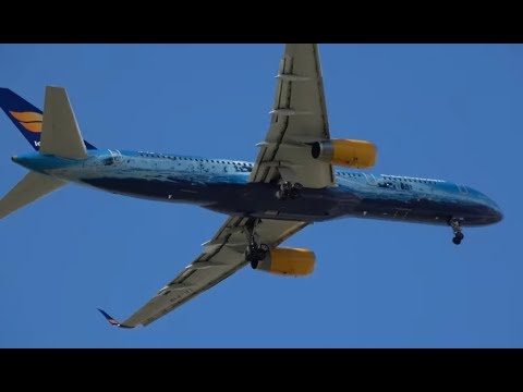 (HD) Go Around/Aborted Landing! Icelandair Boeing 757-200 TF-FIR at Chicago O'Hare Airport