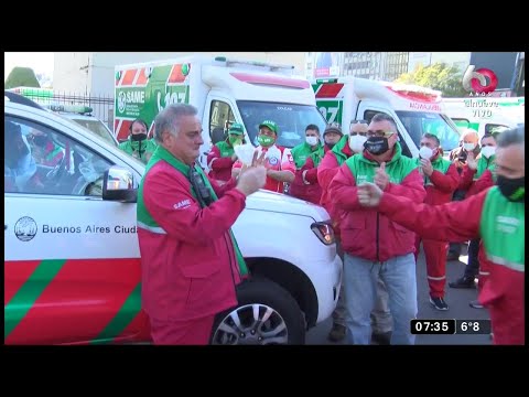 Emotivo homenaje a un médico del Same que murió por Covid-19