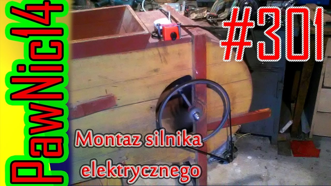 Montaż silnika elektrycznego w wialni po raz drugi - Życie zwyczajnego rolnika #301