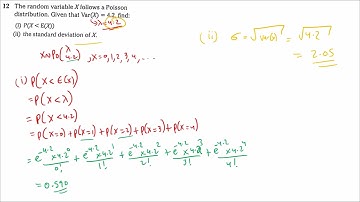Grade 13 [S2]: The Poisson Distribution (part 2: worksheet) - video 3