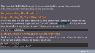How to Compare Reaction Counts on Discord Messages Using Python