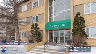 Condo for sale - 28-1700 Taylor Avenue in South River Heights Winnipeg