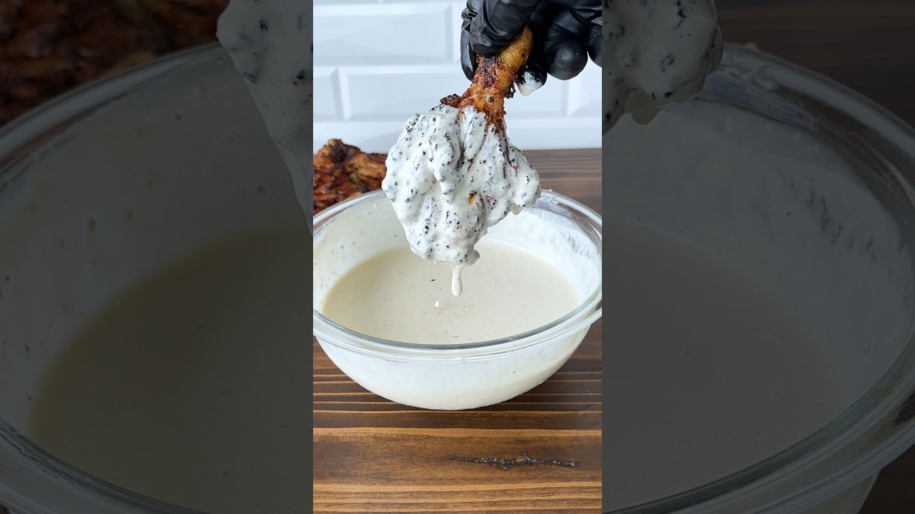 Grilled chicken drumsticks with Alabama white sauce 