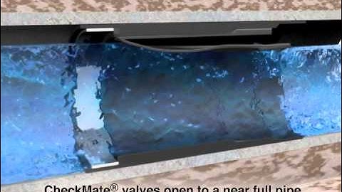 Tideflex CheckMate Inline Valve Operation Animation
