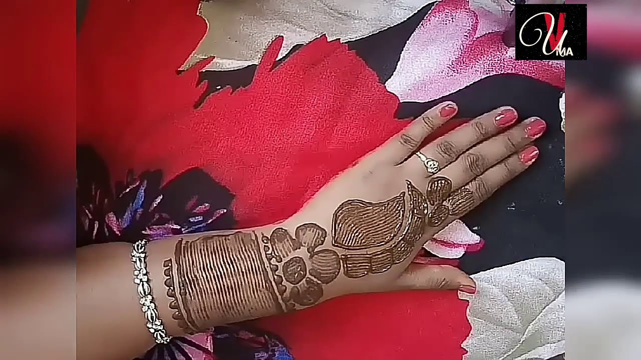 Mehendi Comb Beautiful Arabic Mehendi Design Using Comb / कंघी का उपयोग करते हुए ...