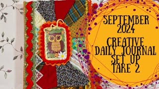 September 2024 Creative Daily Journal Set-Up TAKE 2
