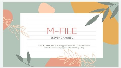 Cara mudah membuat M File pada MATLAB