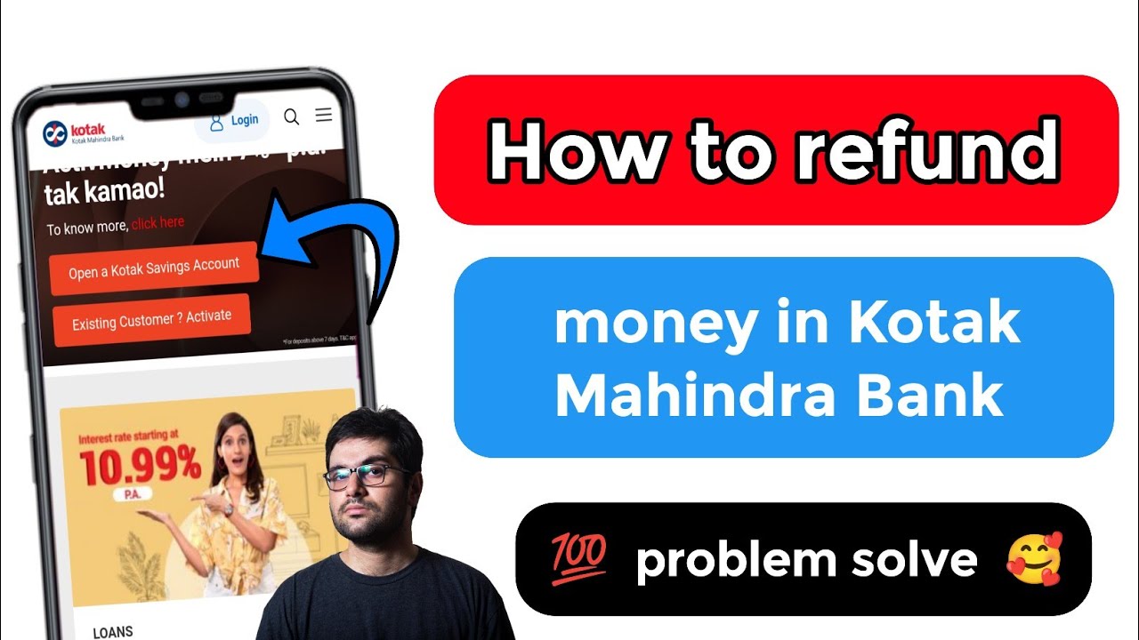 how to refund money in kotak mahindra bank