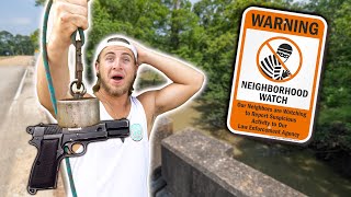 We Went Magnet Fishing In The HOOD And This Is What We Found…