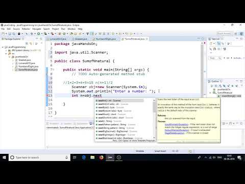 java program to find sum of n natural number