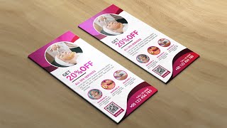 DL flyer design in photoshop | Photoshop tutorial | Hai Thanh Design screenshot 4