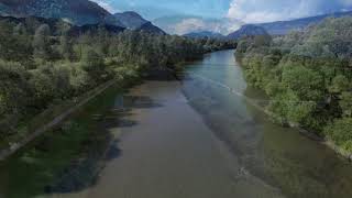 Das Gailtal Die Gail 4K Drohnenflug