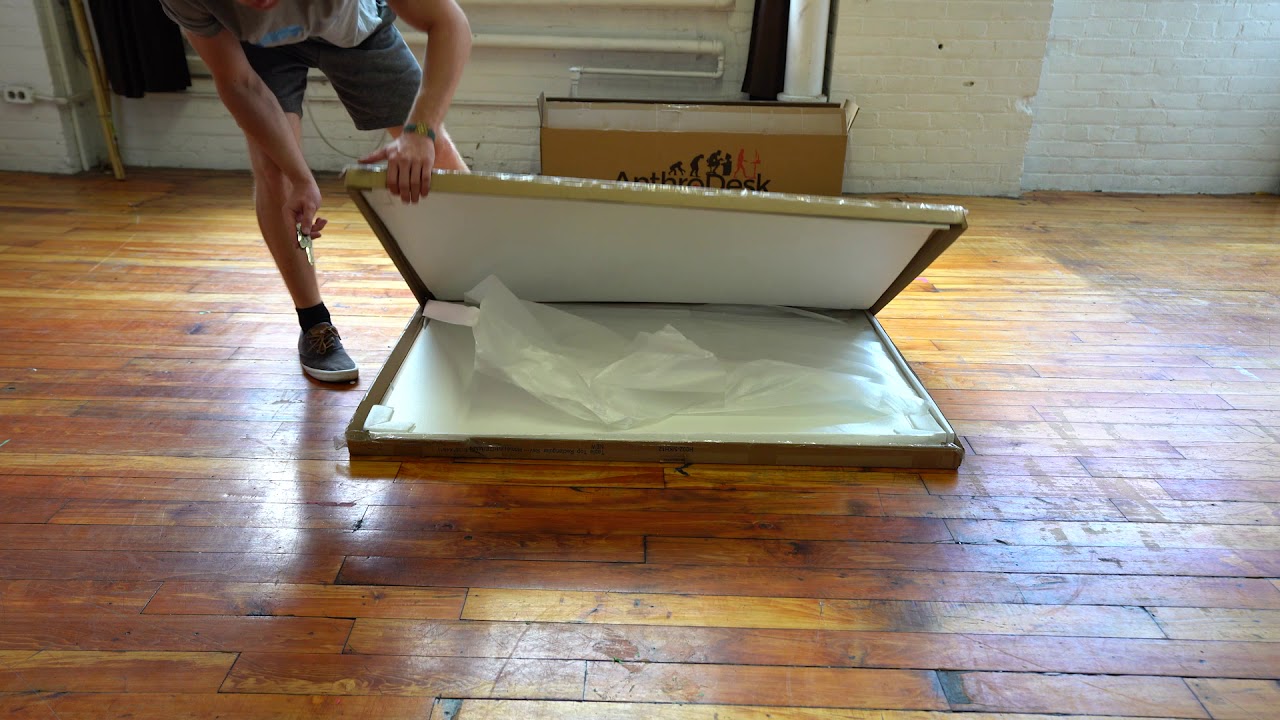 AnthroDesk Dual Motor Fast Assembly Standing Desk Step-by-Step Assembly