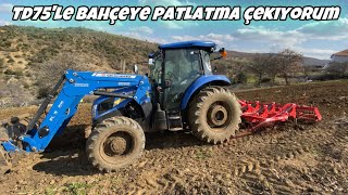 Newholland Td75D İle Bahçeye Patlatma Çeki̇yorum / Tarımvlog