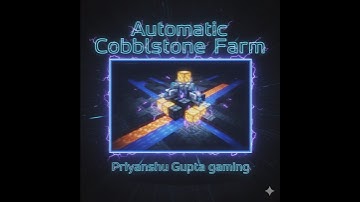 Automatic Cobblestone Farm 🥶 In Minecraft#minecraft#shorts