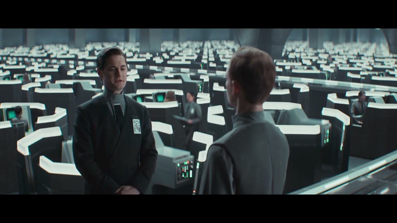 Star Wars Andor 2025 Syril Karn Gives Instruction to a new Empire Employee Scene 1080p