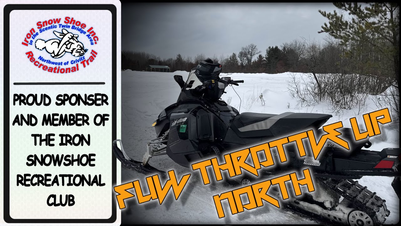 This Is Why You Ride Up North Wisconsin, The Iron snowshoe!