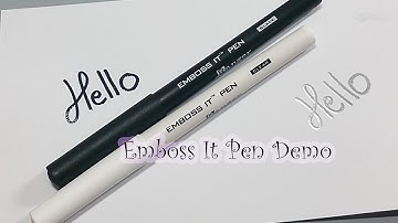 Emboss It Pen | Embossed Cards | Hand Lettering