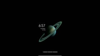 Miui 12 Super Saturn planet live wallpaper download for Redmi k20 pro mobile without root. screenshot 4
