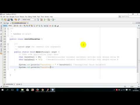 Nongkrong Santai! Contoh Praktis Program Java Pake Tipe Data Char yang ...