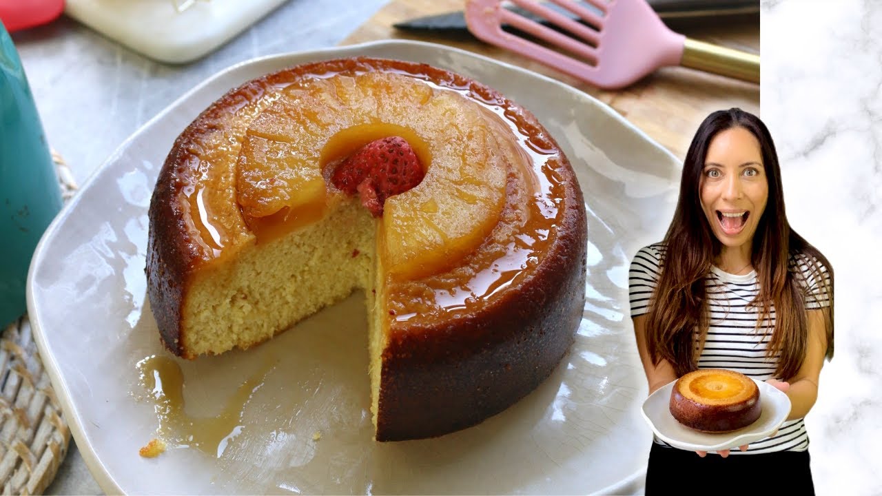 TORTA INVERTIDA DE PIÑA ¡NADIE CREE QUE ES SALUDABLE!