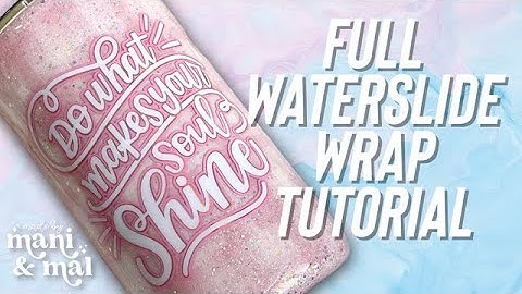 Pink Plaid Full Waterslide Wrap Tutorial