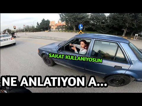 Hem Suçlu Hem Atarlı Kadın Sürücü! Türkiye'de Yaşanan Motorcu Olayları!