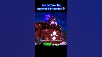 Jiren Full Power And Toppo God Of Destruction!🔮#sparkingzero #crashout  #knockout