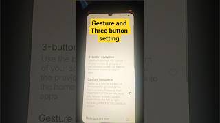 How To On Gesture Navigation In Mobile ThreeButtonsSetting.#shortvideo#gesture#android#androidgames