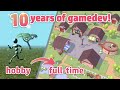 My 10 year indie game development journey