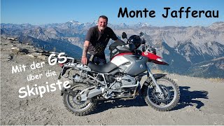 Monte Jafferau, mit der GS 1200 über die legendäre Skipiste  On & offroad Motorcycle Trip