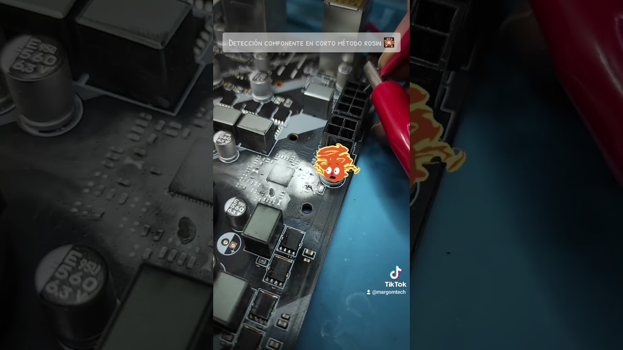Una forma sencilla de detectar que componente está dañado o en corto con rosin 🎇