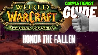 Honor the Fallen WoW Quest TBC completionist guide