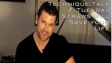 Straws Will Save Your Life (Vocal Warm Ups w/ Straws) | Technique Talk Tuesday