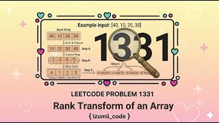 LeetCode 1331 – Rank Transform of an Array