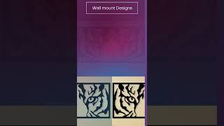 Tiger 2D design DXF for Lasercut #shorts