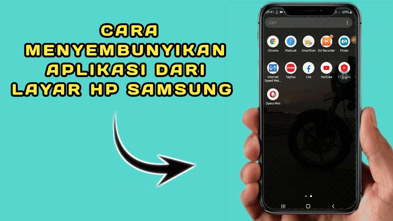 cara sembunyikan aplikasi di hp samsung - YouTube