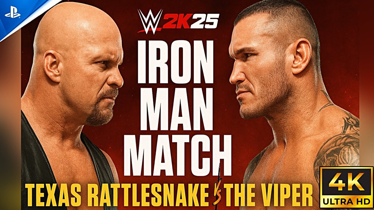 Stone Cold vs Randy Orton | Texas Rattlesnake vs The Viper | Iron Man Match | WWE 2K25 PS5 Gameplay