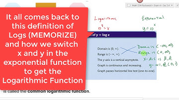 Sec 5.4 Logarithmic Functions and Models