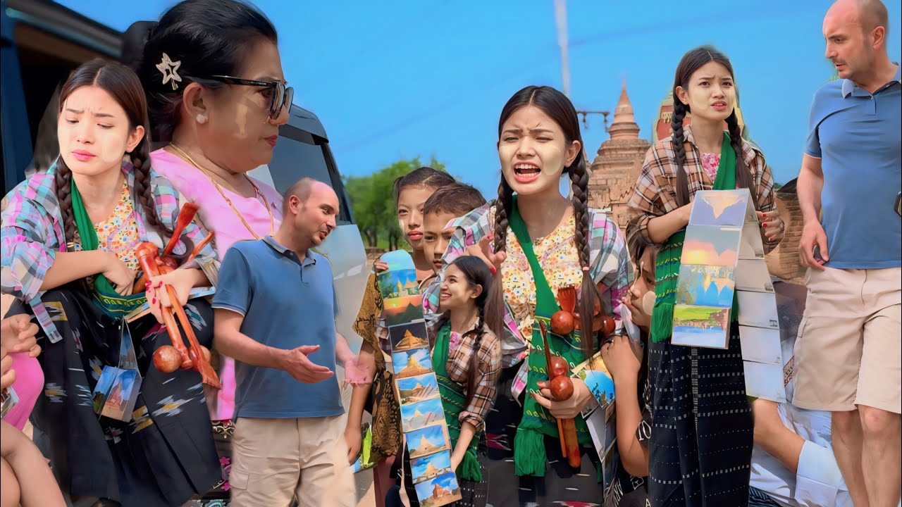 ပုဂံမှာကစျေးသယ်လေးရဲ့ဘဝ နဲ့နိုင်ငံခြာသားတစ်ယောက်