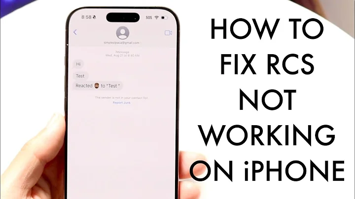 How To FIX RCS Not Working On iPhone!
