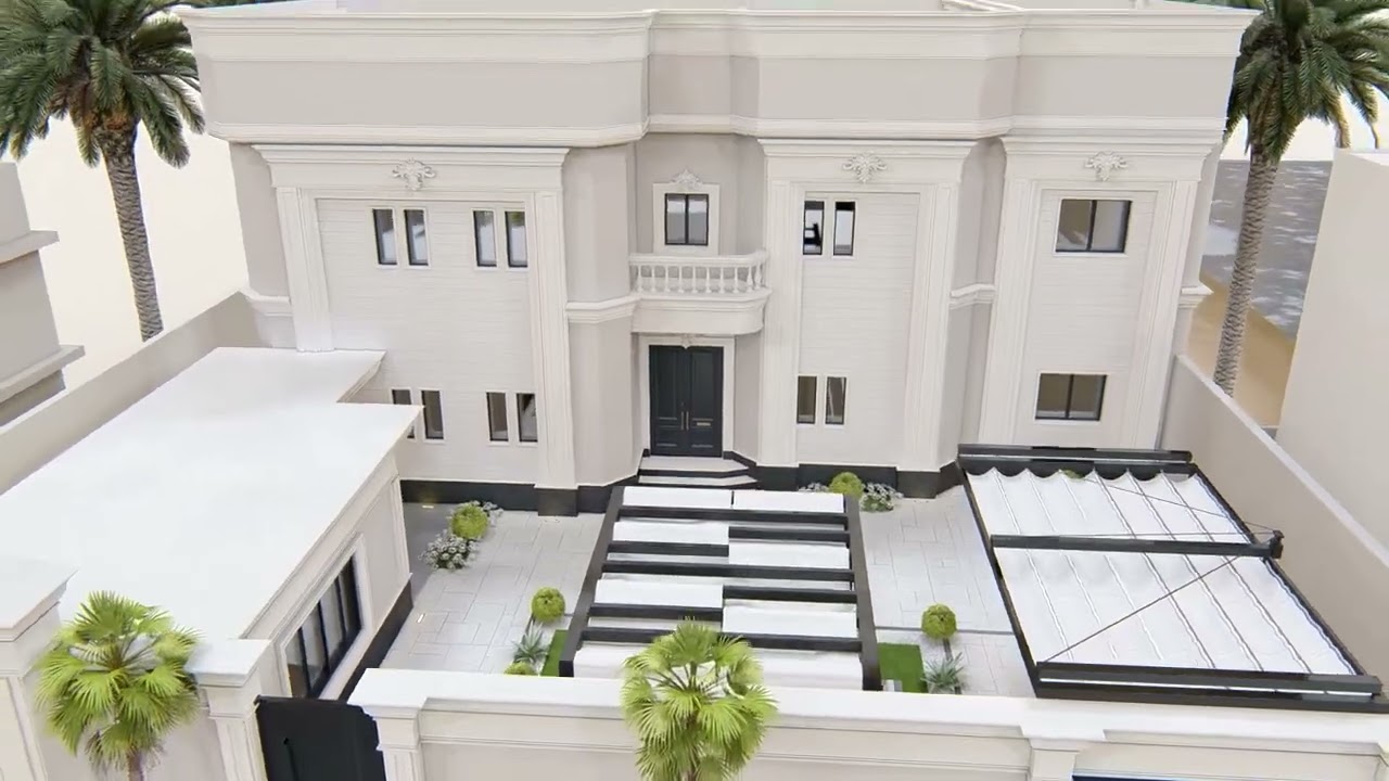 تصميم واجهات خارجية واجهة نيو كلاسيك فاخرة #اكسبلور #واجهات_خارجية #ترند #مشاهير #اكسبلور 