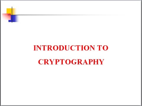 أمن المعلومات / مقدمة في علم التشفير (Cryptography)/ الجزء 1