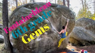 Bouldering 6th Grade Gems Fontainebleau